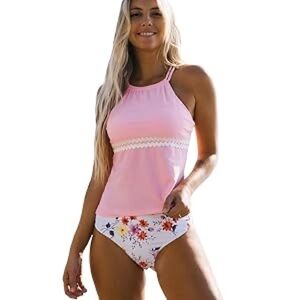 Beachsissi Elegant Pink Floral Bikini Set